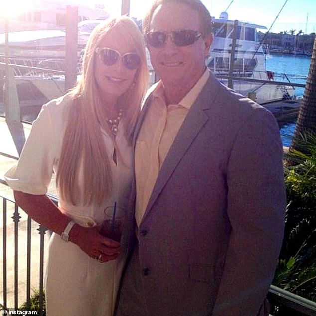 Kim and Richard Nicholson, pictured together, grew worried about their son as he started developing alarming habits
