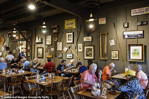 Cracker Barrel made the move after years of slumping sales - the company wanted to draw in younger customers after attracting a huge amount of elderly diners