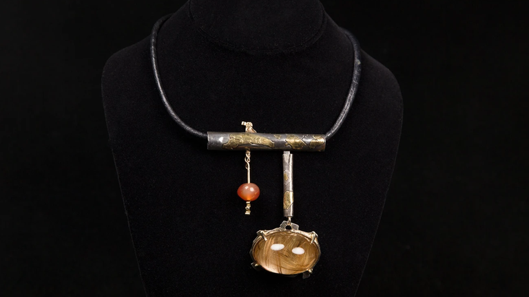 A neckpiece by Florence Resnikoff was also taken. Pic: Leopold Macaya/Oakland Museum of California/AP
