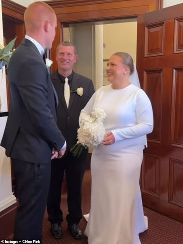 The childhood sweethearts, who grew up together in the small South Australian town of Millicent, tied the knot in March after seven years together