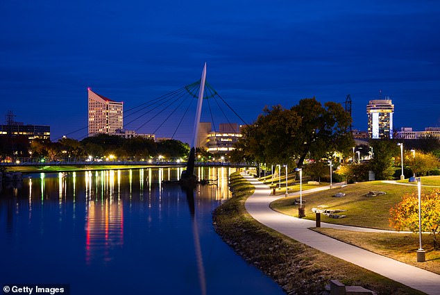Wichita is seeing significant downtown development (Pictured: The Arkansas River Pedestrian Bridge)
