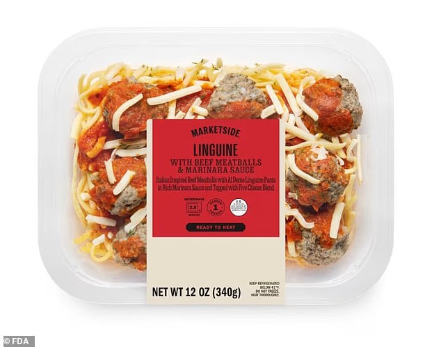 The pasta was distributed to large producers of heat-and-eat meals and pasta salads that were sold under a variety of names, including Marketside Grilled Chicken Alfredo with Fettuccine.