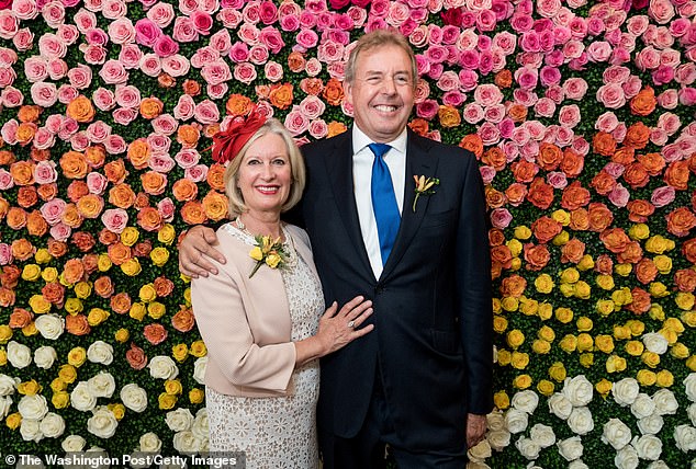 Former British Ambassador Kim Darroch and his wife Vanessa together in 2018