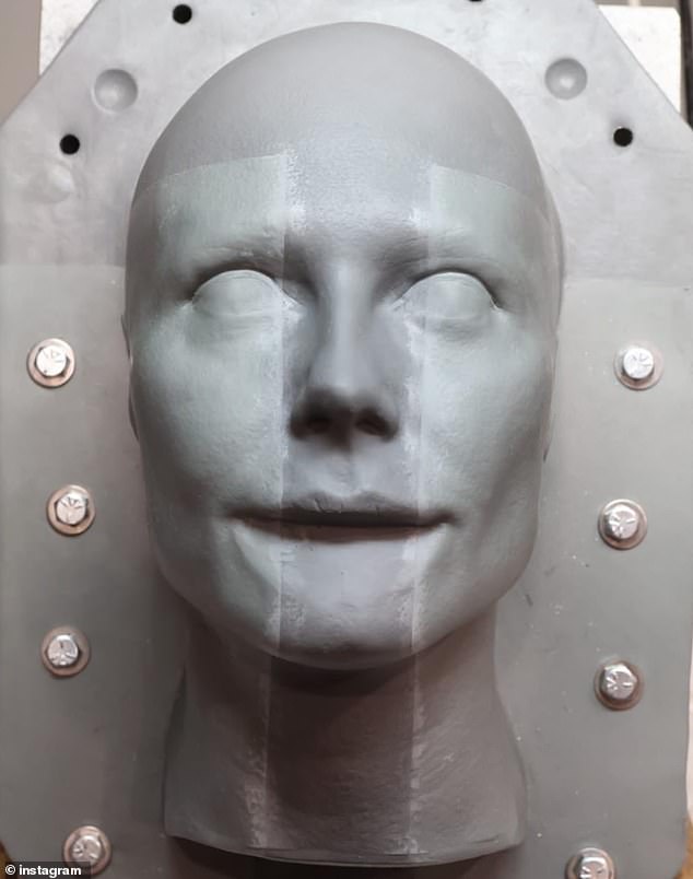 The star offered a previous hint earlier this month when she shared a post which included a series of pictures that showed a plaster of a facial prosthetic that was still being made