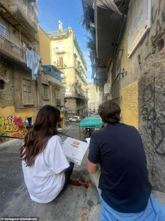 The former Southampton and Swansea boss, 39, appeared relaxed in photos shared on social media, exploring sunlit streets and cafes with Pinder.