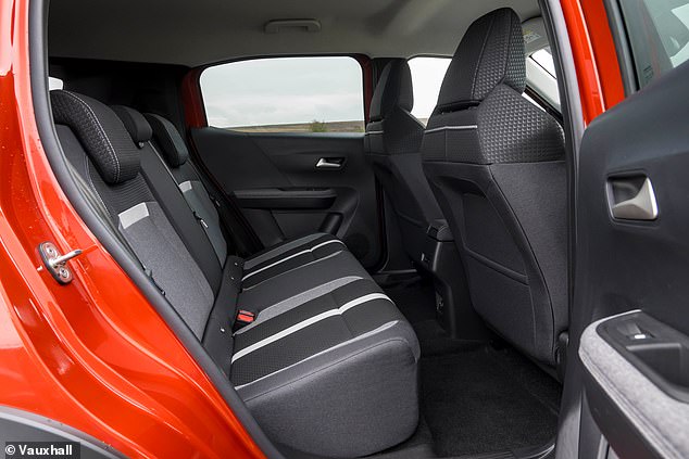 Because the Stellantis 'Smart Car' platform is narrow, there's not much space across the rear bench. But there's loads of head and legroom available