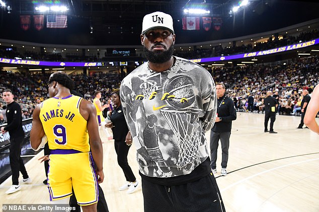 James has been out of action for the Lakers thus far as he deals with sciata