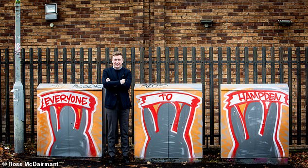 The writing on the wall says it all as Motherwell chairman Macmillan looks forward to his team's Premier Sports Cup semi-final with St Mirren at Hampden on Saturday