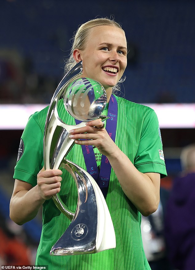 Hampton was one of the heroes of Sabrina Wiegman's side as they won this summer's Euros