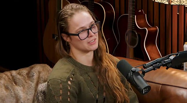 Rousey took a dig at Rogan on the 'Bertcast Podcast' with Bert Kreischer this week