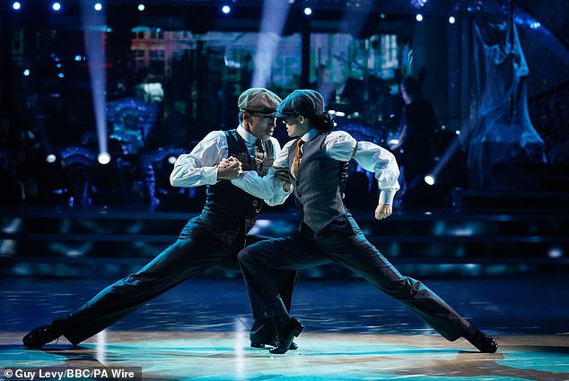 Karen Carney and her partner Carlos Gu were also back with a bang after a rocky few weeks as she returned with a Peaky Blinders themed Argentine Tango