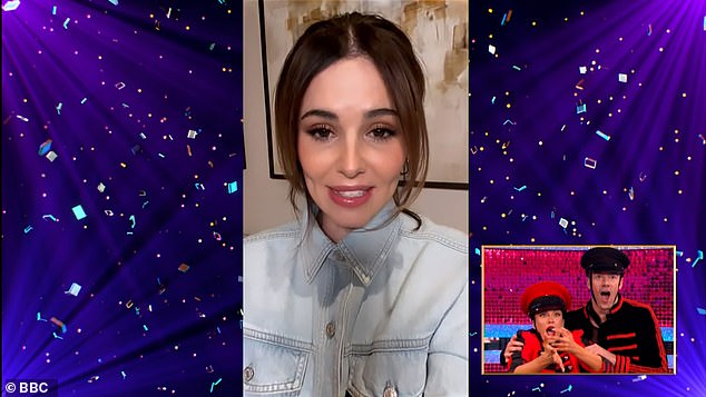 The TV personality chose to perform to Cheryl's Fight For This Love for Icons Week and was surprised by the singer herself in a sweet video message