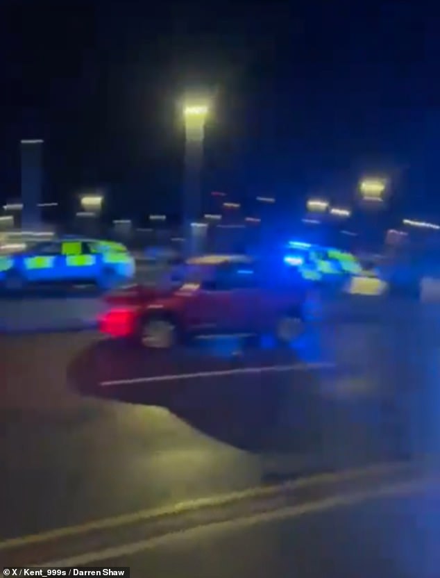 Two men were arrested after the train stopped at Huntingdon, and several people have been taken to the hospital