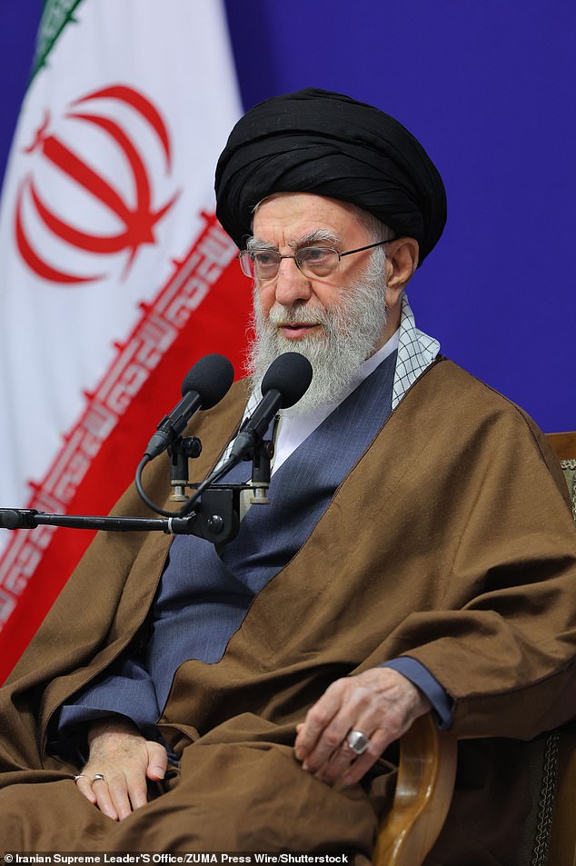 Ayatollah Ali Khamenei is the leader of Iran. It has not been confirmed that there was outside influence on student protests