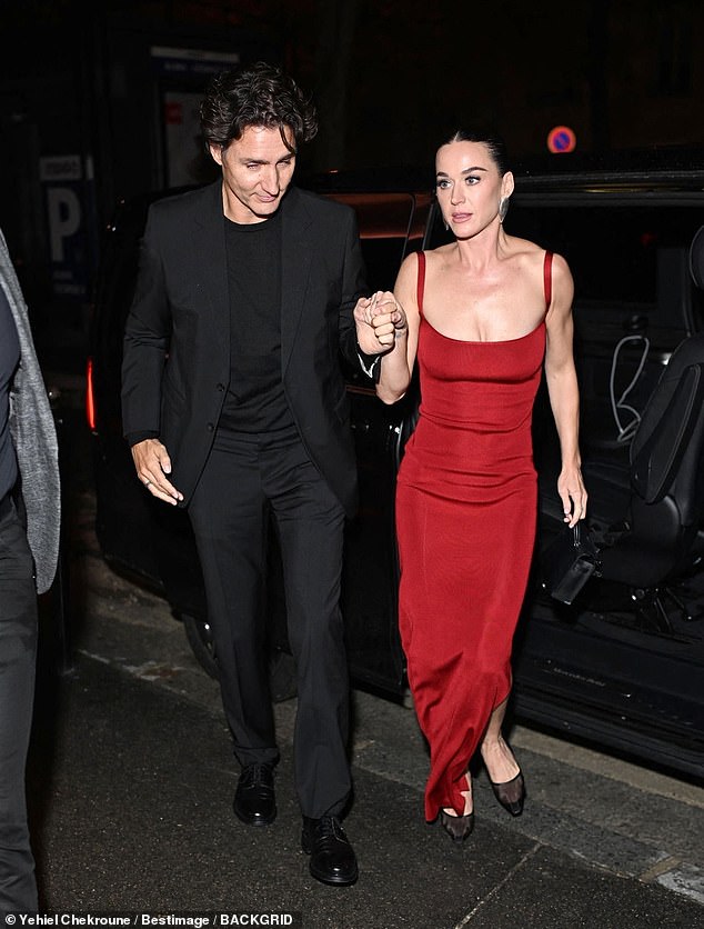 Perry and the politician were first romantically linked back in July and recently went public with their budding relationship over the past weekend in Paris (pictured)