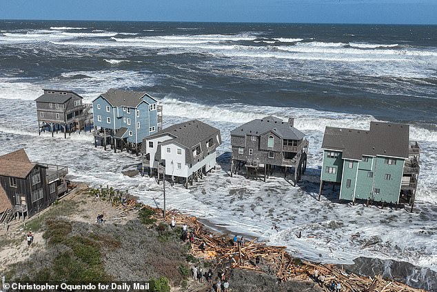Many of the homes were second holiday homes, but many are also full-time residences leaving locals devastated by the state of things