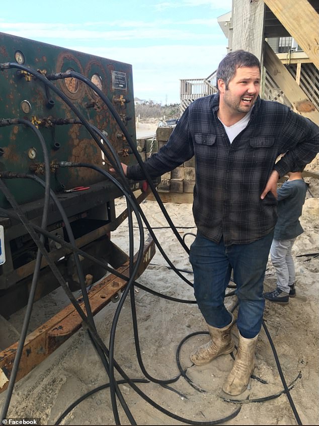 Barry Crum and Crum Works Inc. specialize in picking up houses in Buxton, NC, and moving them further away from the shore. Homeowners pay upwards of $300,000 to hire him