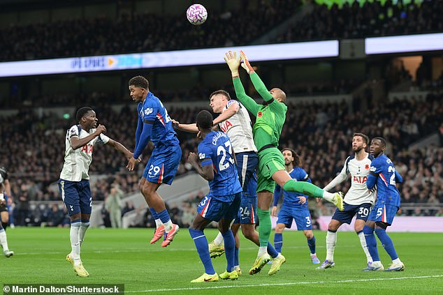 Robert Sanchez was exceptional at collecting from Kevin Danso's dangerous long throws