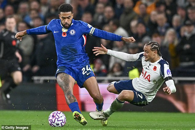 A bit like Florian Wirtz at Liverpool, Simons is playing like a man who is struggling to adapt to the unforgiving speed of the Premier League and is repeatedly profligate in possession