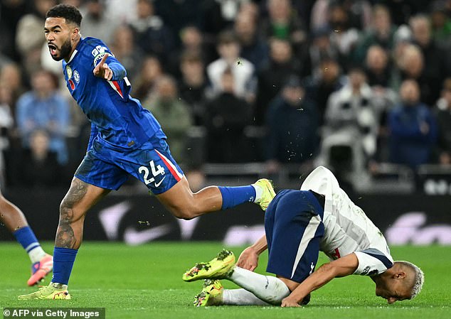 Richarlison spent more time looking like he was going to get himself sent off than find the net