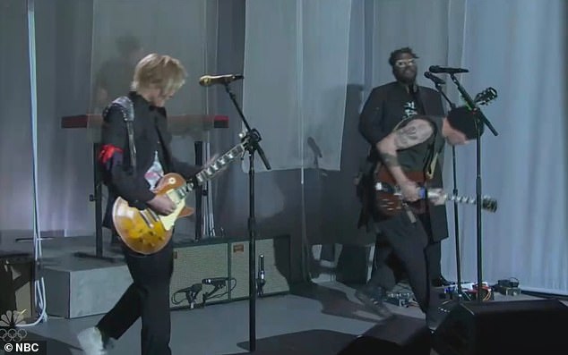 Meanwhile Grammy-winning singer Brandi Carlile, 44, was the musical guest for the fourth time