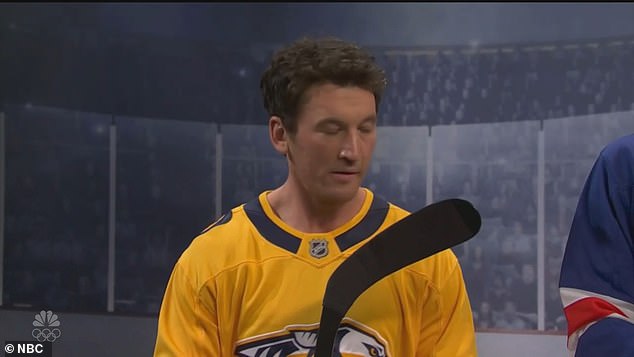 After Teller complained yet again, he was told: 'This isn't going to work. Why don't you all say your name, your position, and your team. Let's go.' He then said: 'Fine. I'm Chase Kidd, right wing predator'