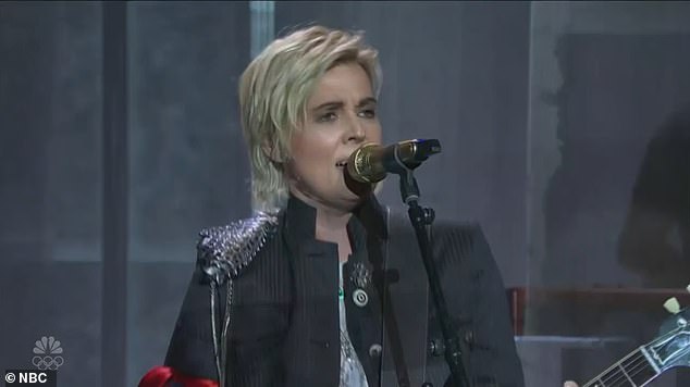 She hit the stage to perform her song Church & State