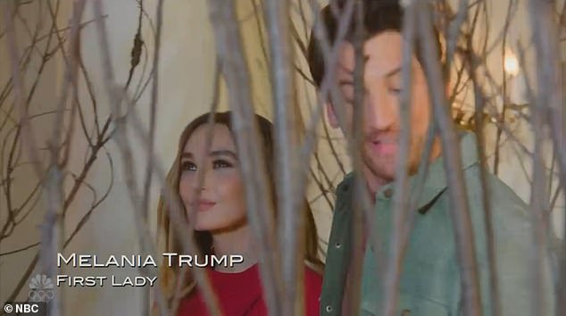 'I love this Halloween decorations you put up,' one of the brothers said to Melania. 'That's for Christmas,' Melania responded