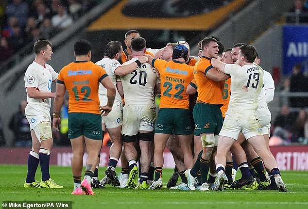The Red Roses and the Wallabies clashed during the opening autumn Test series match