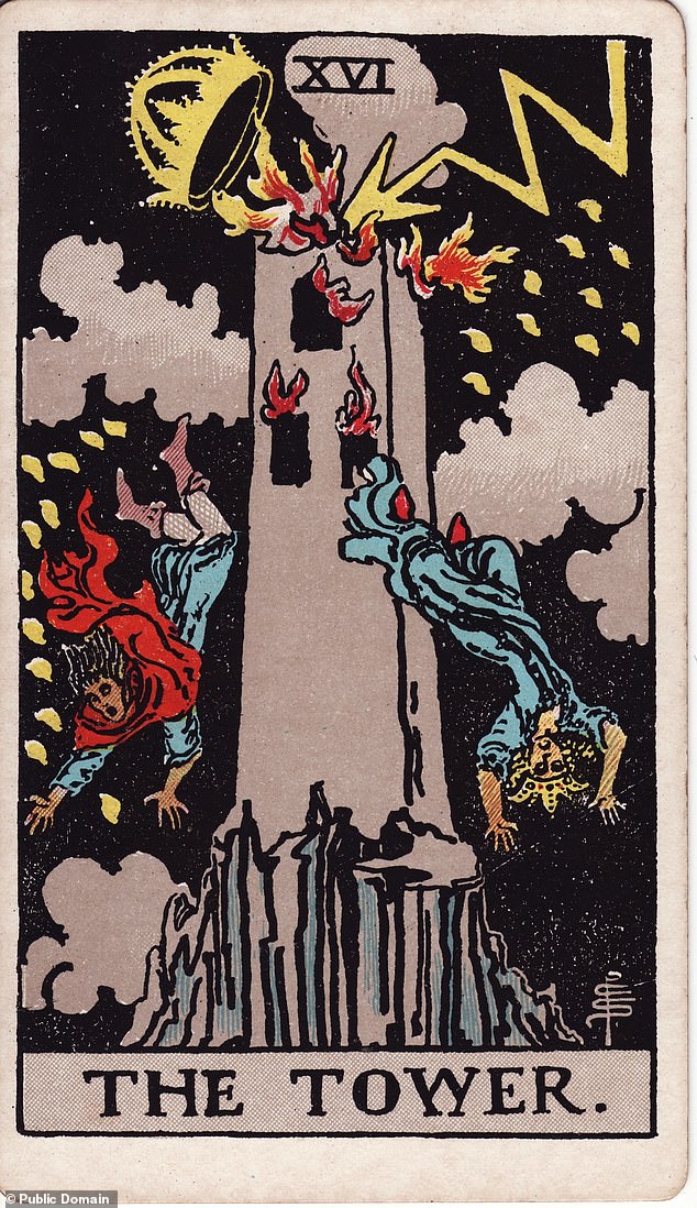 In Tarot, the Tower is an ominous card and is generally interpreted as some sort of reckoning