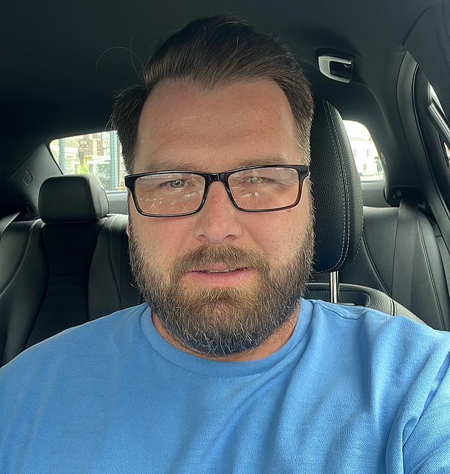 Viorel Turturica (pictured), 42, the taxi driver who captured the footage, said before the man was arrested he was shouting 'Kill me, kill me, kill me' to police officers