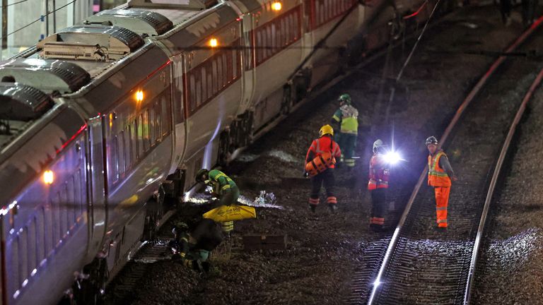 Armed police, paramedics, air ambulances, and transport police arrived within minutes. Pic: PA