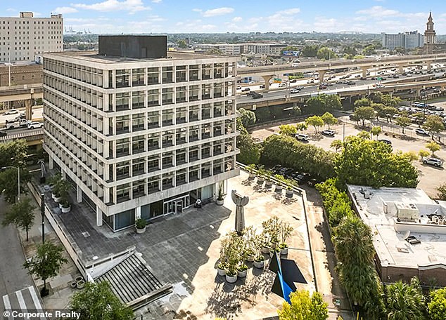 The company also represents 1055 St Charles Ave (pictured), which was built in 1999 and is on sale for $11.4 million