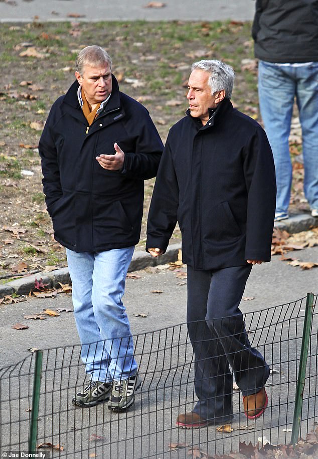 Andrew lied about cutting ties with Epstein, which was proved by this picture of him with Epstein in New York's Central Park in 2011