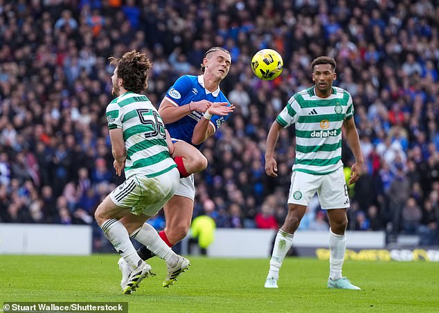 Rangers' Thelo Aasgaard was sent off in the semi-final for his high tackle on Anthony Ralston
