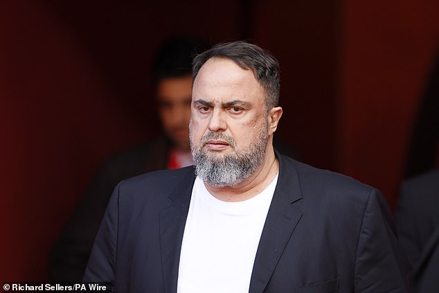 Nottingham Forest owner Evangelos Marinakis, pictured, has pledged financial support to supporters who were impacted by the horror incident