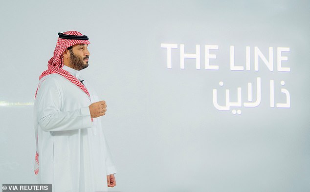 Saudi Crown Prince Mohammed Bin Salman announces a zero-carbon city called "The Line" to be built at NEOM in northwestern Saudi Arabia, January 10, 2021