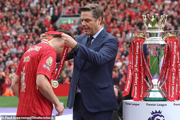The Premier League under CEO Richard Masters, seen here during Liverpool's title celebrations last season, are targeting illegal streamers