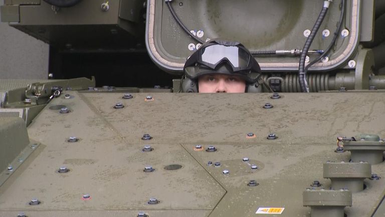 Soldier have to wear ear protectors like those seen here when riding the vehicle.