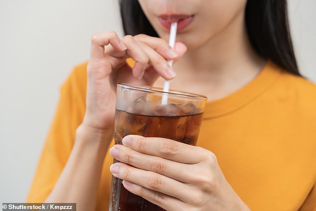 Diet Coke has long been demonized for containing aspartame, which is linked to cancer in animals. However, data on humans is lacking (stock image)