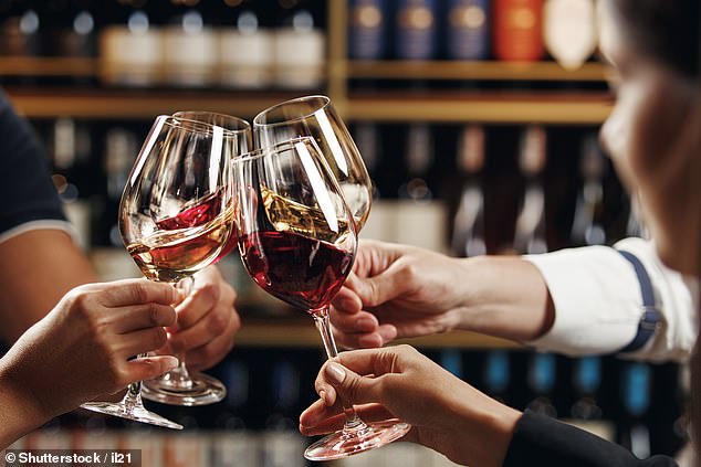 Red wine contains antioxidants called polyphenols, but recent studies suggest even moderate drinking can raise cancer risk (stock image)