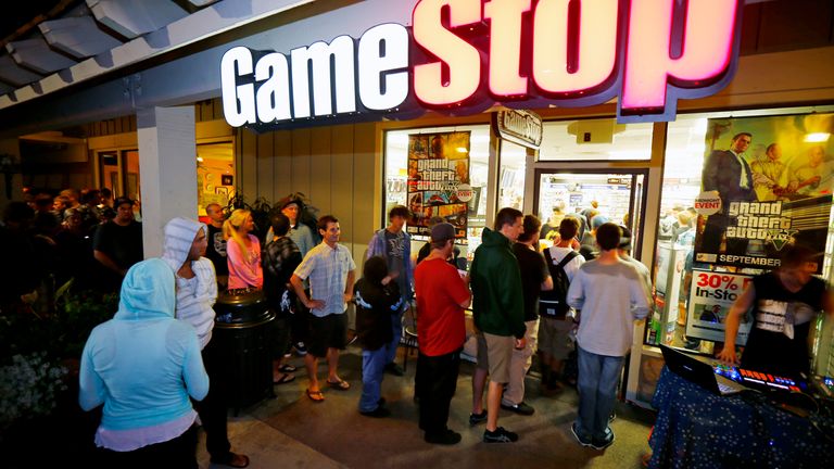 Gamers queued up overnight to buy Grand Theft Auto V in 2013. File pic: Reuters