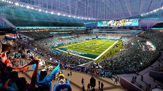 Both the City of Jacksonville and the Jaguars are putting in $625million for renovations to the stadium, which will include a canopy over the crowd and field