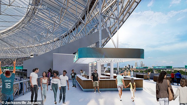 The Jaguars' new home will have larger concourses and added seating capacity