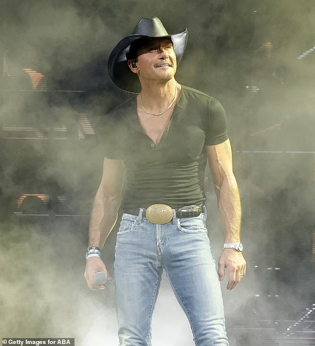 Tim explained that stepping away from music was something he 'didn't want to' do and added he 'didn't think it was going to get better'; seen in 2024 in Nashville