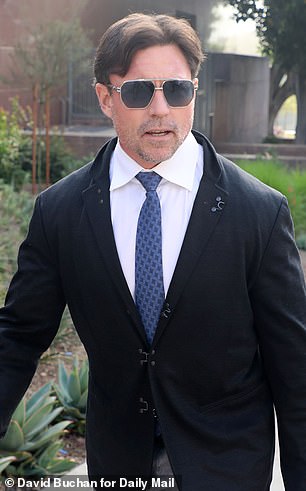 Phypers was seen outside the courthouse for the continuance of the hearing