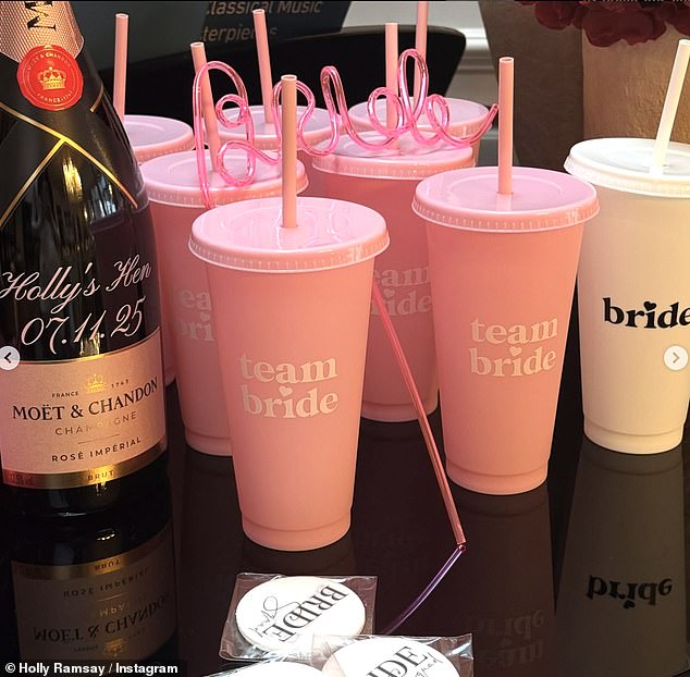 Alongside the post, she penned: 'Bachelorette weekend starts now.. I love my sisters and mama so much'