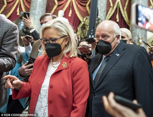 Cheney and his daughter Liz, seen together in 2022, became staunch critics of Donald Trump in recent years