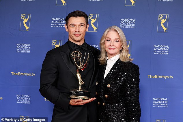 Paul Telfer, who plays Xander Kiriakis, opened up about life on the set of Days (pictured with his costar Deidre Hall)