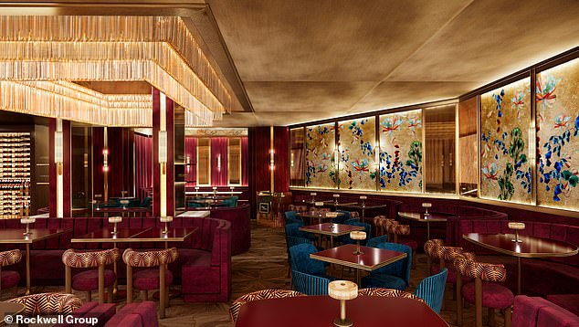 The interior of the Papi Steak Miami Beach, which opened in 2019, before the revamp began